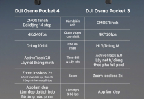 So sánh DJI Pocket 4 vs Pocket 3