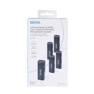 Microphone BOYA BY-W4 (TX+4RX) - Chính hãng