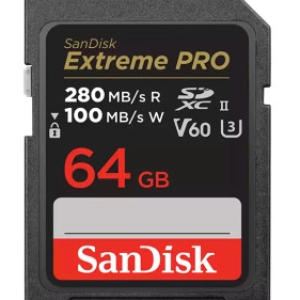 Thẻ nhớ SDXC Sandisk Extreme Pro UHS-II U3 64GB 280MB/s