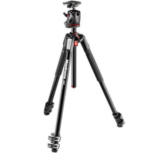 Bộ chân máy ảnh Manfrotto 190 ALU 3-S Kit Ball Head Q2 - Chính hãng