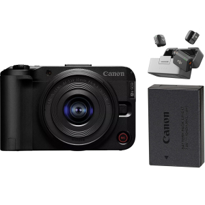 Canon EOS R50 V - (Kèm Lens Kit 14-30mm + Pin + DJI Mic Mini) Chính hãng