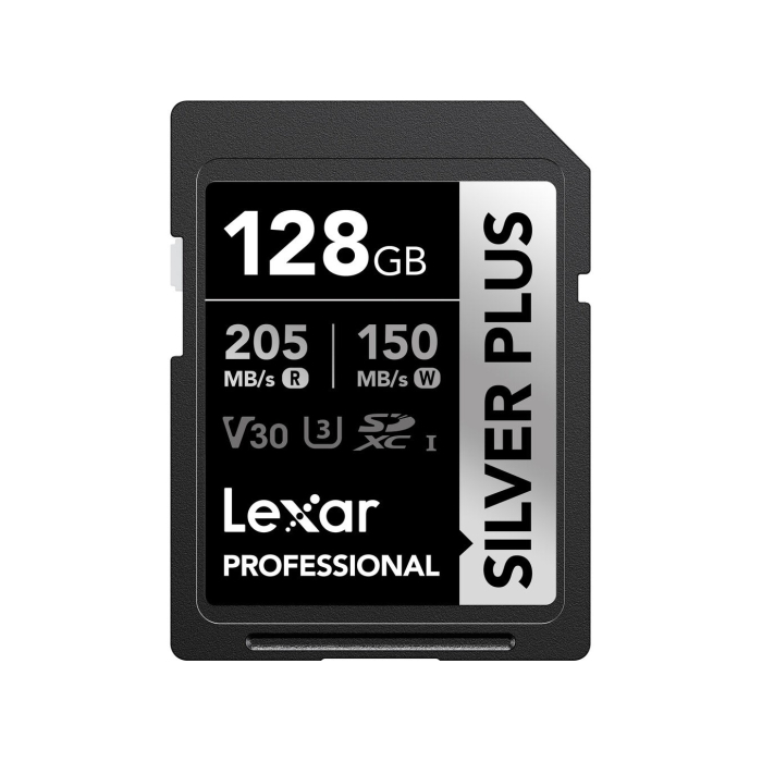 Thẻ nhớ SDXC Lexar 128GB 205MB/s UHS-I Professional Silver Plus Series