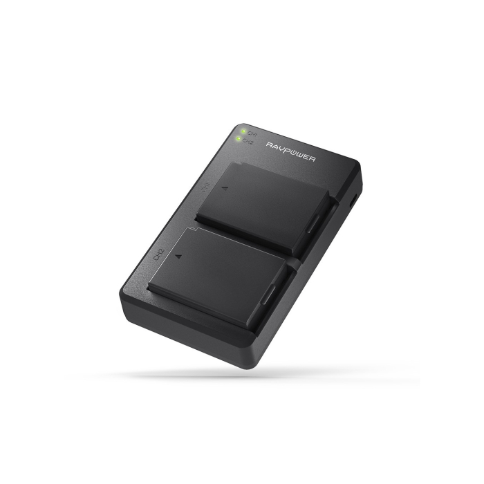 Bộ sạc đôi và 2 pin RAVPower RP-BC029 (Canon LP-E12) - Chính hãng