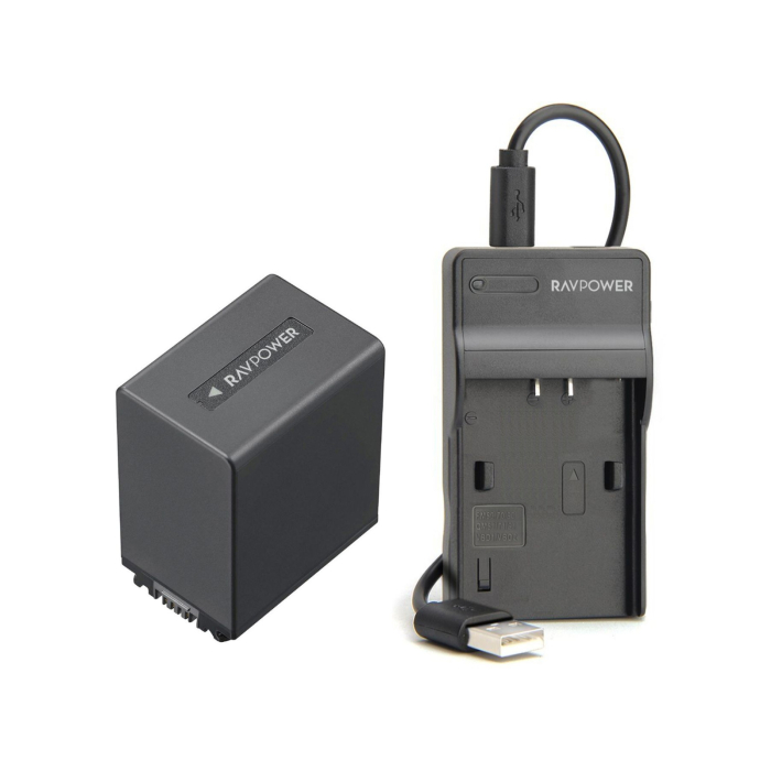 Bộ pin sạc RAVPower NP-FV100A cho Sony - Chính hãng