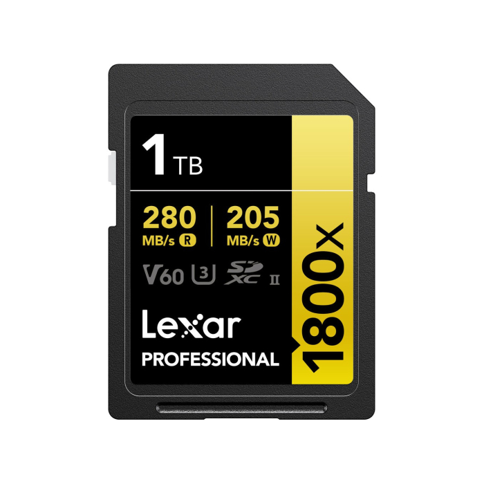 Thẻ nhớ SDXC Lexar 1TB 280MB/s Professional 1800x UHS-II Gold Series