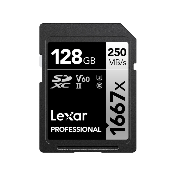 Thẻ nhớ SDXC Lexar 128GB 250MB/s Professional 1667x UHS-II Silver Series