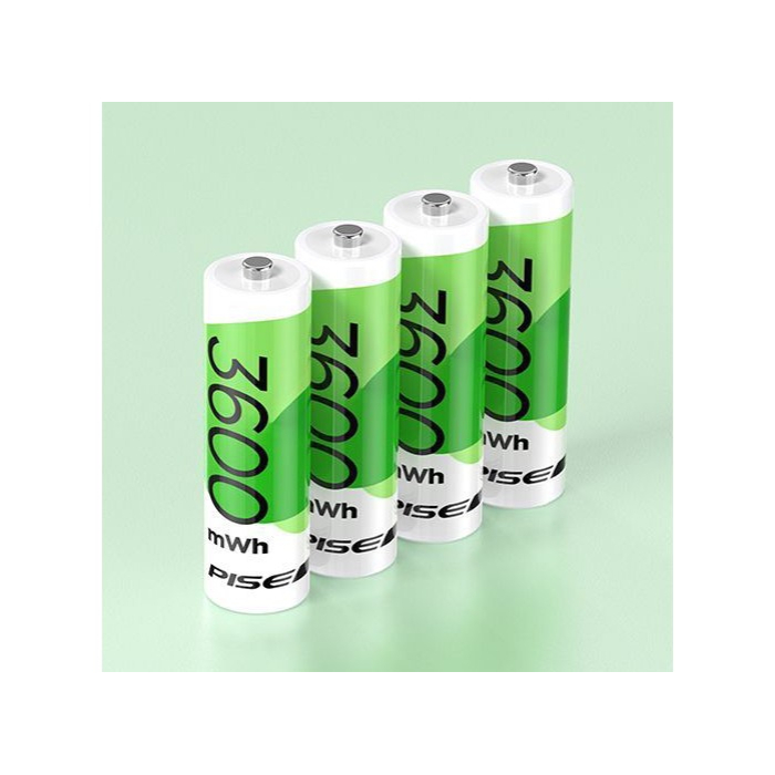 Bộ 4 pin Pisen AA5 (Pisen-4) 3600mWh Li-ion 1.5V - Chính hãng
