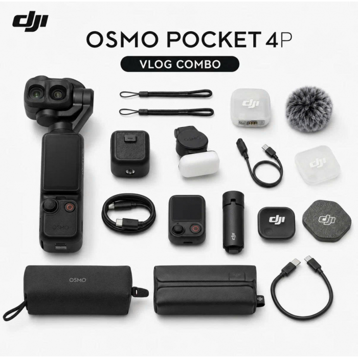 DJI Osmo Pocket 4P Vlog Combo - Chính hãng