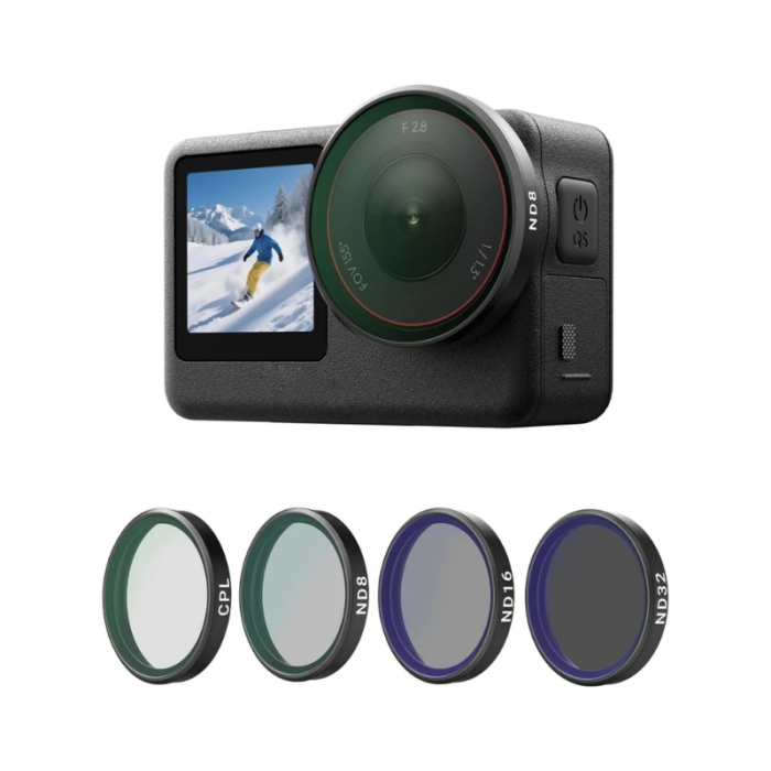 Bộ kính lọc CPL+ND8/16/32 cho DJI Action 6 - Chính hãng
