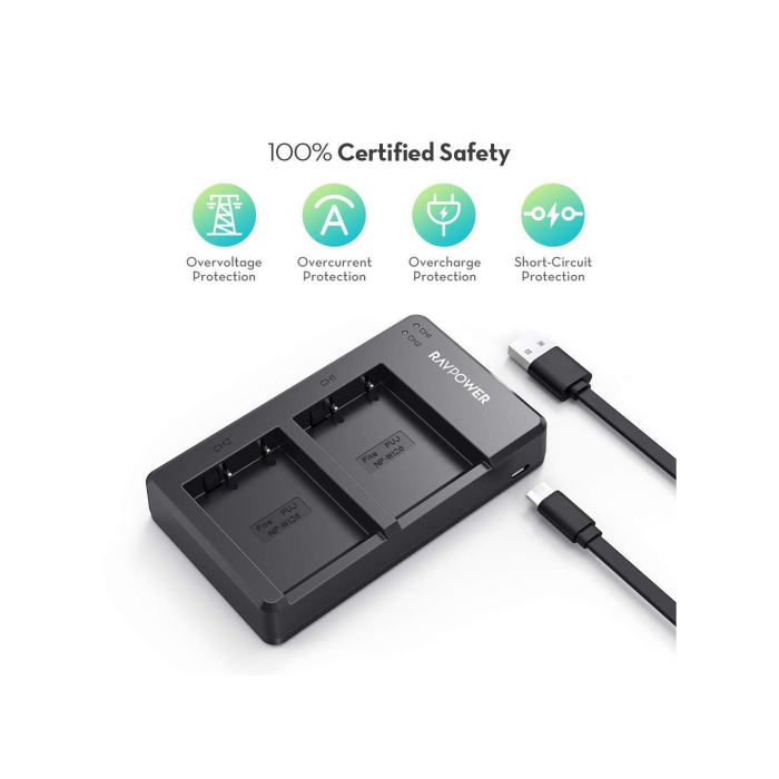 Sạc RAVPower RP-BC023 cho Fujifilm - Chính hãng (NP-W126S)