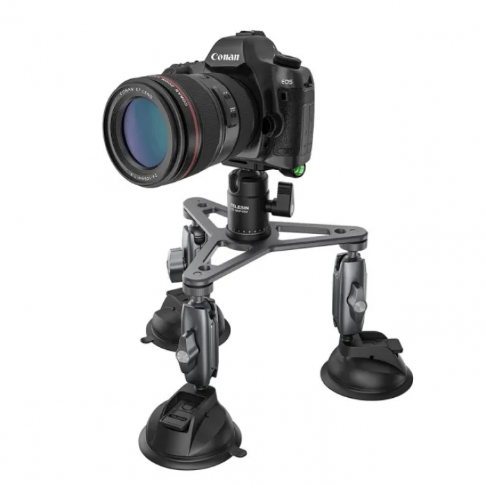 Bộ ba chân đế hít kính cho ActionCam - Chính hãng