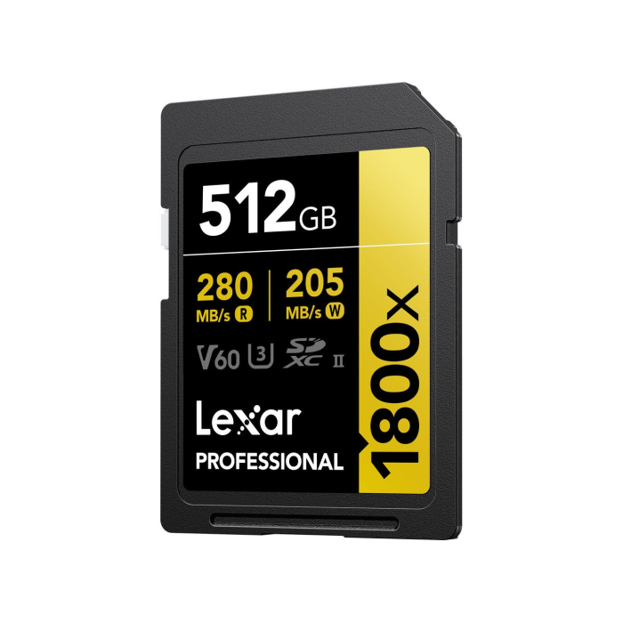 Thẻ nhớ SDXC Lexar 512GB 280MB/s Professional 1800x UHS-II Gold Series