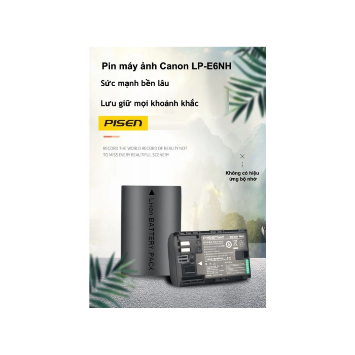 Pin sạc Pisen LP-E6N dùng cho Canon - Chính hãng