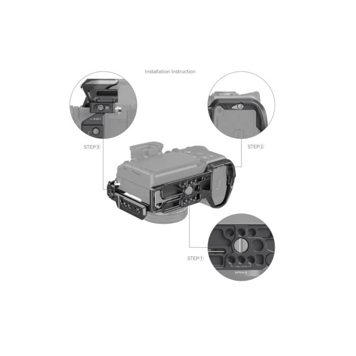 SmallRig “Rhinoceros” Basic Cage Kit for Sony Alpha 7R V / Alpha 7 IV / Alpha 7S III - Chính hãng