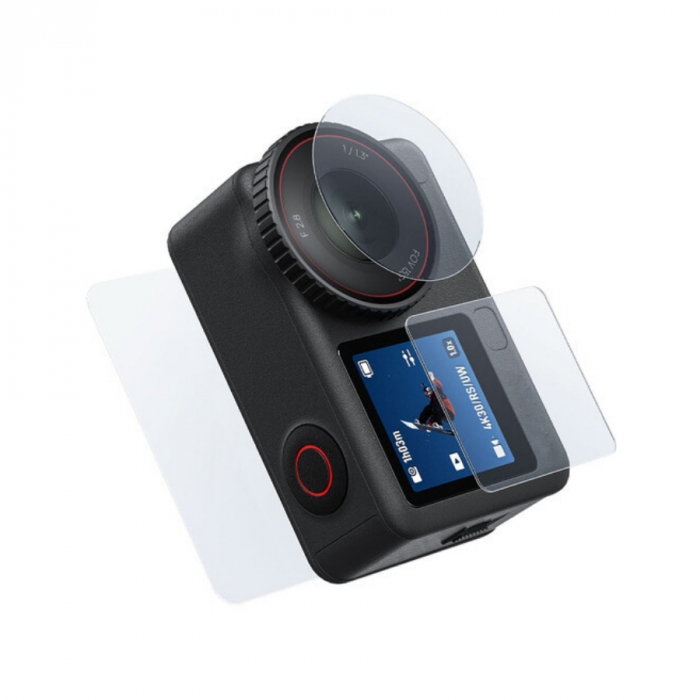 Bộ kính cường lực bảo vệ ống kính và màn hình cho DJI Osmo Action 6 - Chính hãng