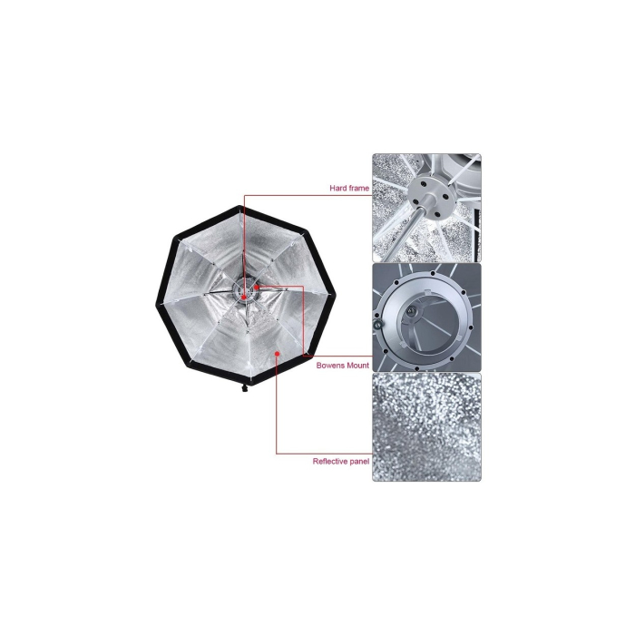 Softbox dù Godox ngàm Bowen 95cm - Chính hãng