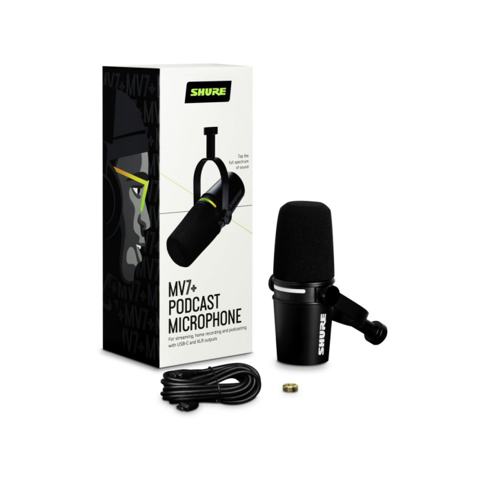 Microphone Shure MV7+ - Chính hãng