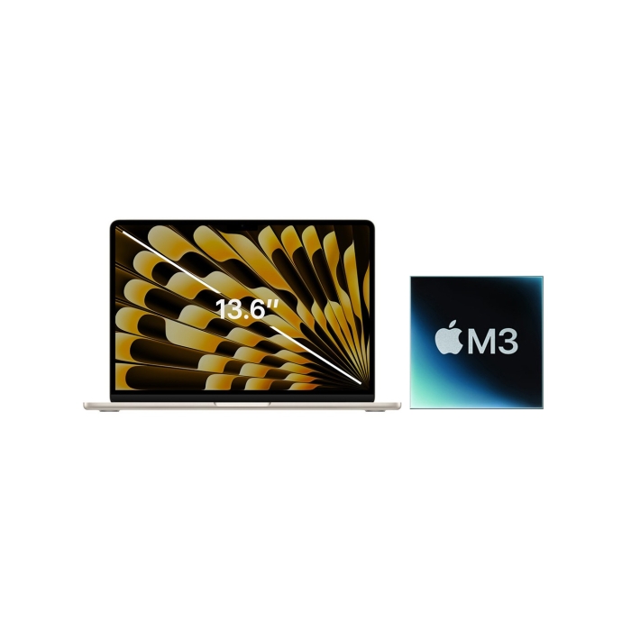 MacBook Air 13in 2024 - Chính hãng (M3 8core, GPU 8core / RAM 16GB / SSD 256GB)