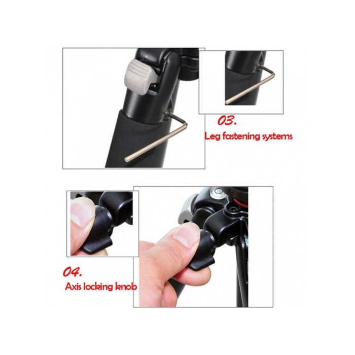 Chân máy ảnh chuyên nghiệp Beike BK-QZ304 - Chính hãng