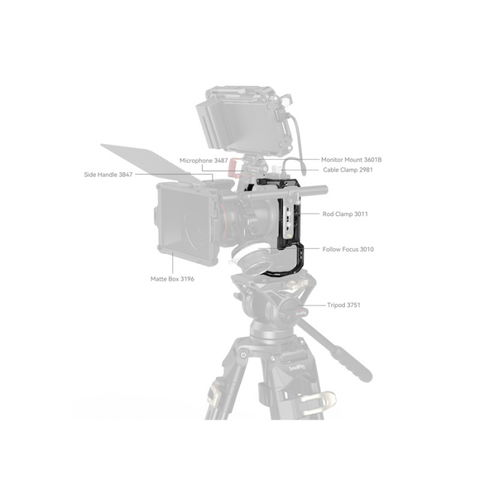 SmallRig HawkLock Quick Release Cage Cho Canon EOS R6 Mark II