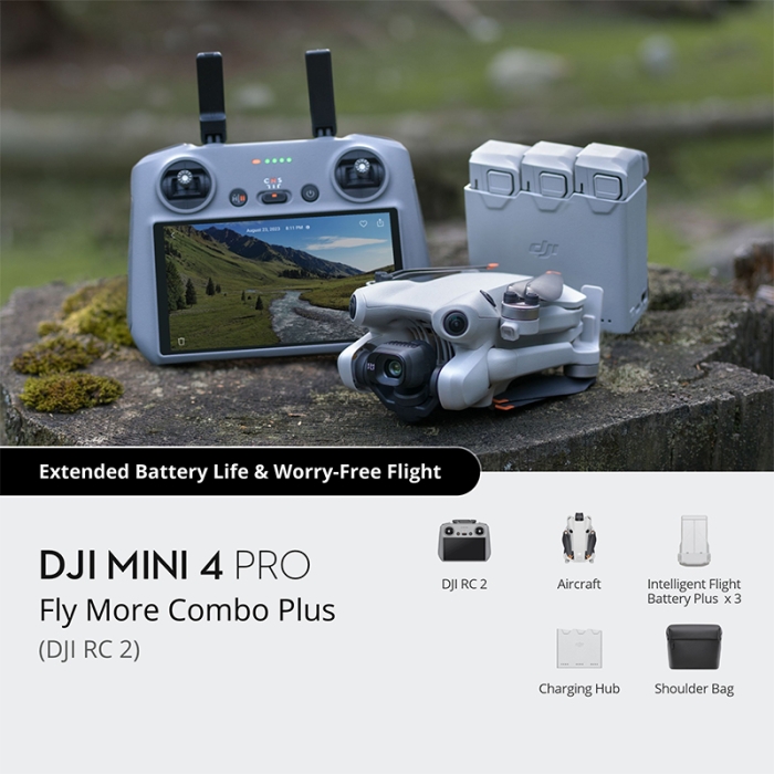 DJI Mini 4 Pro Fly More Combo - Chính hãng (Bộ điều khiển DJI RC 2)